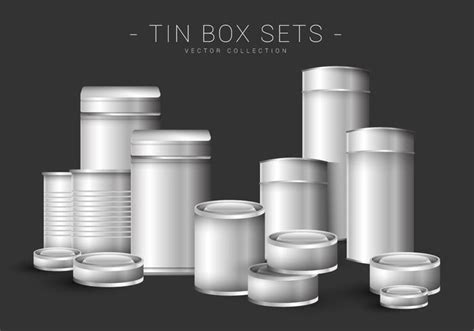 tin containers vector  vector art  vecteezy