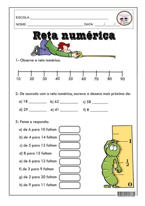 Atividades Reta Numerica Ano Braincp