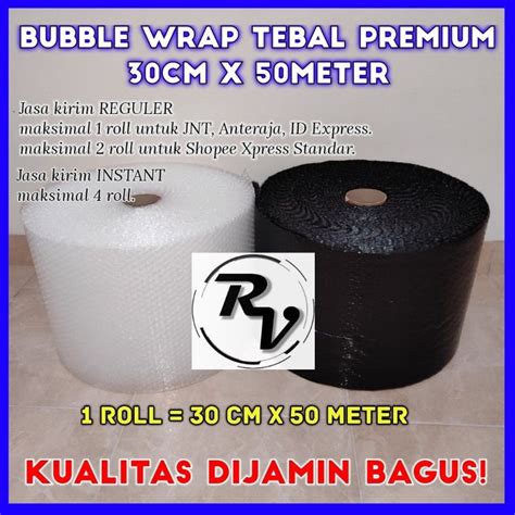 Jual Bubblewrap Tebal 30cm X 50m Bubblewrap Roll Packing 50m X 30cm