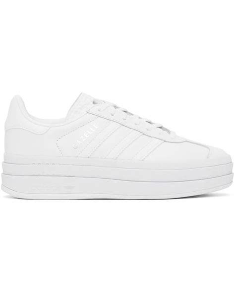 Adidas Originals White Gazelle Bold Sneakers In Black Lyst