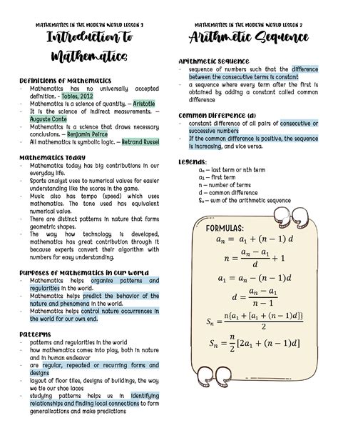 Solution Mathematics In The Modern World Shorthand Notes Studypool