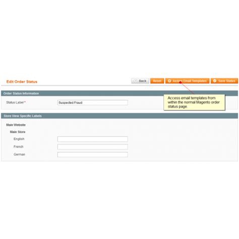 Magento Custom Order Status Email Templates Extension