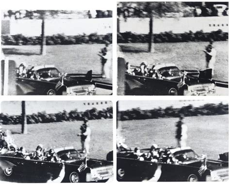 Stills from the Zapruder film of the Kennedy assassination, 22 November ...