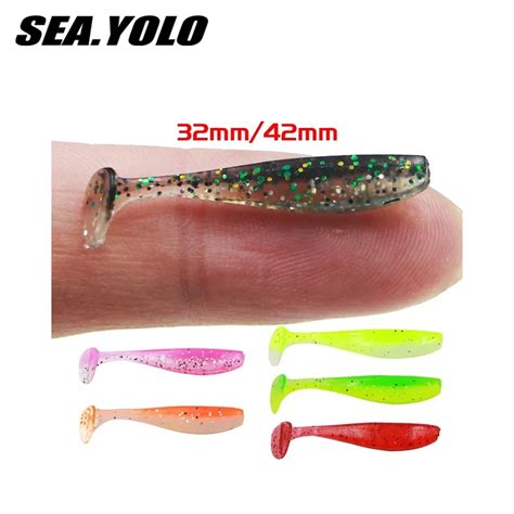 Sea Yolo Mini Leurre Souple En Silicone Avec Queue En T App T Lde Type