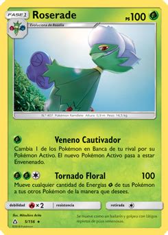 Roserade Ultraprisma Base De Datos De Cartas De JCC Pokemon