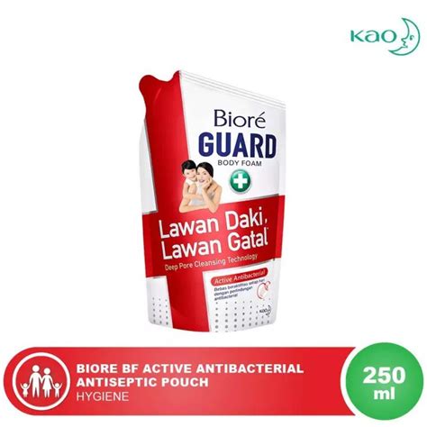 Jual Biore Guard Antibacterial Body Foam Active Antibacterial Ml