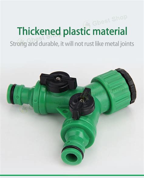 Way Connector Y Shape Water Pipe Hose Pipe Splitter Garden