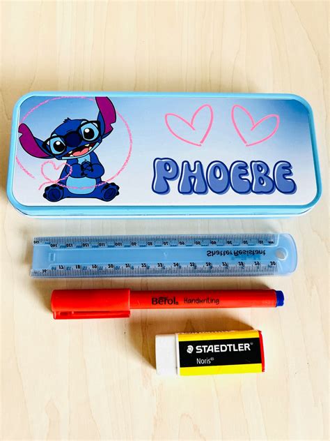 Personalised Pencil Case Stitch Pencil Case Stitch Pencil Tin Stitch