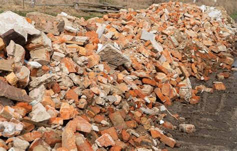 Premium Photo Pile Of Broken Red Bricks Building Bricks Construction