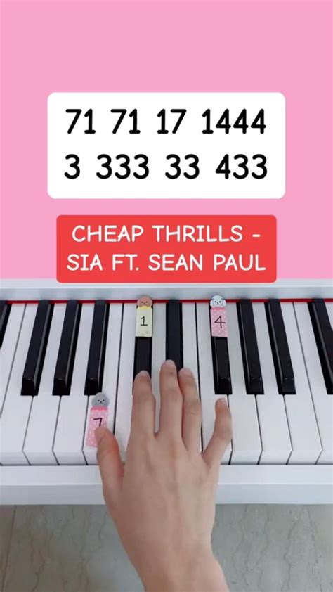 Cheap Thrills Sia Ft Sean Paul Piano Tutorial Easypianotutorial