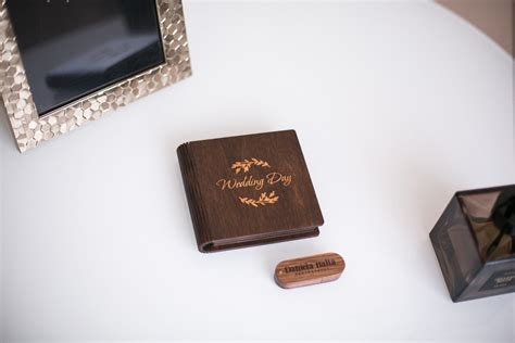 Wood Usb Box For Engraved Usb Flash Drive Wedding Usb Box Favors Custom