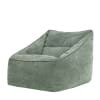 Pouf Fauteuil En Tissu Chenille Textur Vert Sauge Natalia Maisons Du