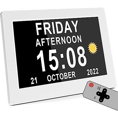 V Fa New Dementia Clock With Custom Alarms And Calendar