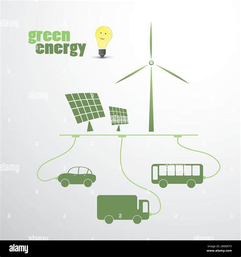 Green Energy Eco Vector Illustration Stock Vector Image And Art Alamy