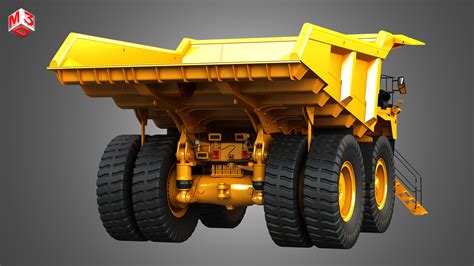 D Off Highway Mining Dump Truck D Model Cgtrader