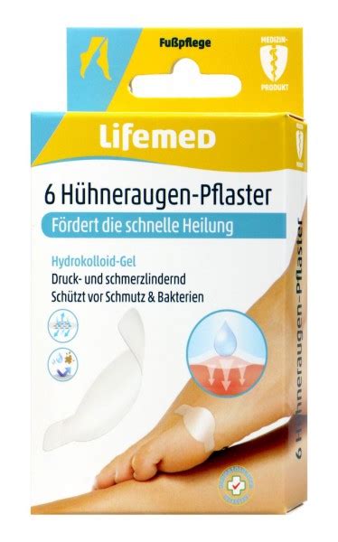 Lifemed Hühneraugenpflaster transparent 6 er bie dro