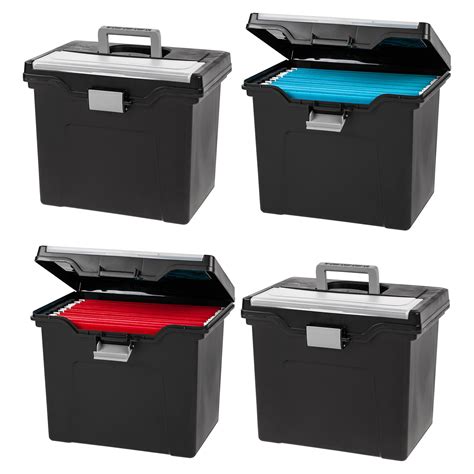 Iris Usa Portable Letter Size File Box