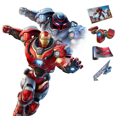 Fortnite Iron Man Zero Item Bundle PNG Pictures Images