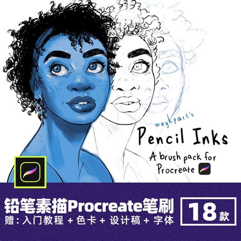 Procreate筆刷 素描速寫鉛筆紋理厚塗噪點肌理寫生草稿手寫繪畫筆 蝦皮購物