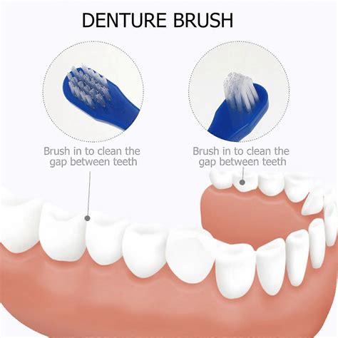 Pcs Cleaning Tools Denture Cleaning Brush Denture Toothbrush Hygiene