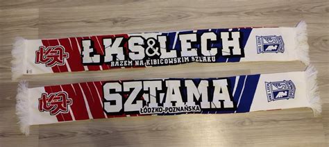 Szalik ŁKS ŁÓDŹ ZAWISZA GKS LECH CRACOVIA Łódź Licytacja na Allegro