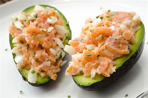 Avocado Gevuld Met Zalm EiwitChef