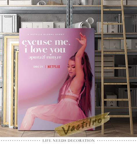 Tableau Toile Affiche De Chanteur Ariana Grande Affiche Murale Grande