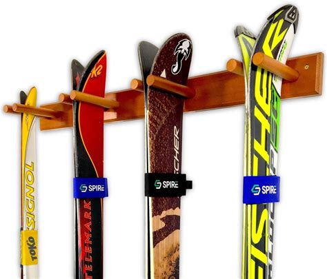 Timber Ski Wall Rack Pairs Of Skis Ski Storage Display