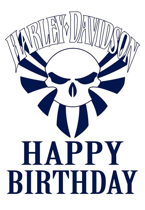 6 Harley Davidson Printable Birthday Cards (free) — PRINTBIRTHDAY.CARDS