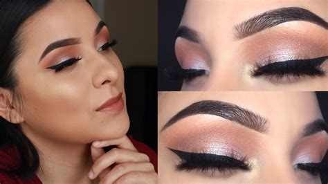 Maquillaje De Ojos Super Facial Y Piel Glowy Youtube