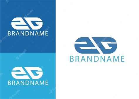 Premium Vector Modern Monogram Initial Letter Zg Logo Design Template