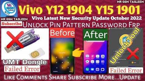 Vivo Y Y Umt Unlock Failed Vivo New Latest Security