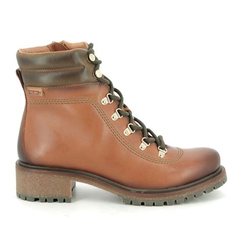 Pikolinos Aspe W9Z8634-C1 Tan Leather ankle boots