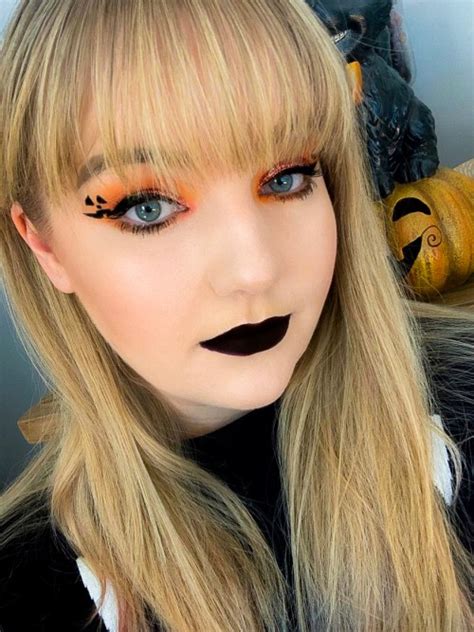 Cute Pumpkin Halloween Makeup Tutorial Beauty And The Bookshelves