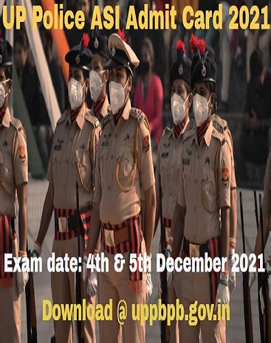 Up Police Asi Admit Card 2024 Released Check Si Asi Exam Date 1329