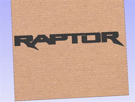 Cnc Laser Dxf File Ford Raptor Logo Etsy