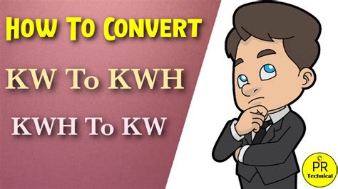 How To Convert Kw To Kwh And Kwh To Kw Youtube