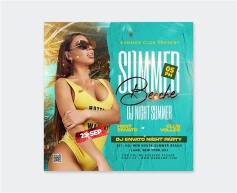 20 New Creative Summer Party Flyer Templates Psd • Psd Design