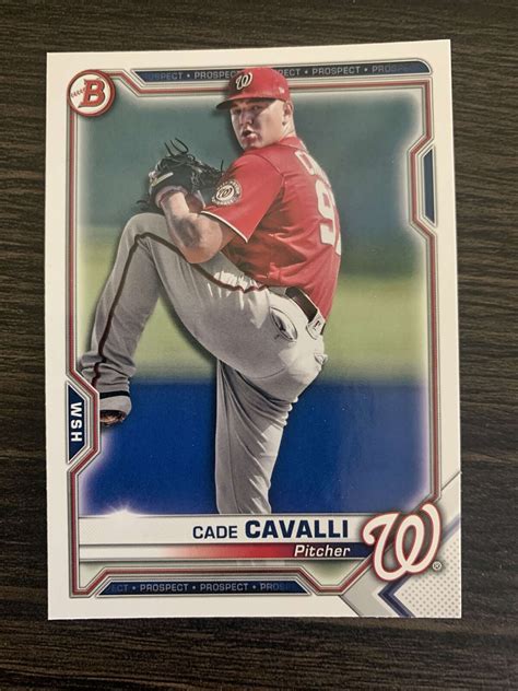 Bowman Cade Cavalli Paper Lot Bp Washington Nationals Ebay