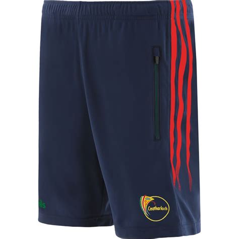 Carlow Gaa Kids Nevada Training Shorts Marine Red Bottle