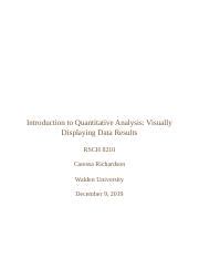 Wk Assgnrichardsonc Docx Introduction To Quantitative Analysis