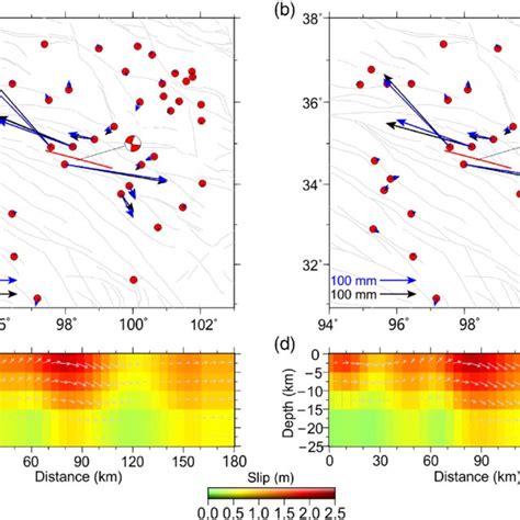 Postprocessed Coseismic Deformation And Slip Distribution Results A