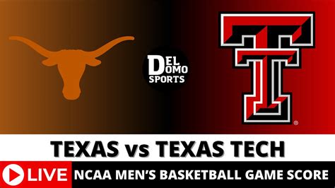 Texas Vs Texas Tech Live Ncaam Basketball Game Score Feb