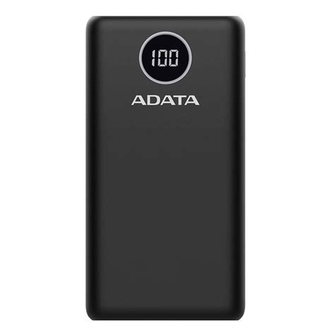 Bateria Portatil Power Bank 20000mAh ADATA P20000QCD Black