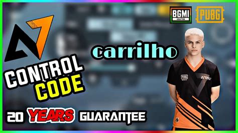 New A7 Carrilho CONTROL Code Sensitivity 2022 For BGMI PUBG 4