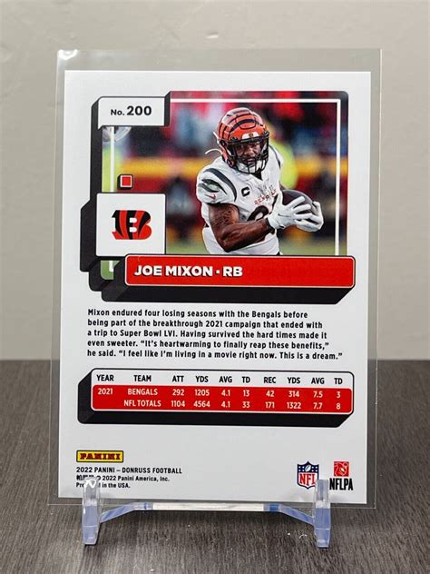 Panini Donruss Press Proof Premium Joe Mixon For Sale