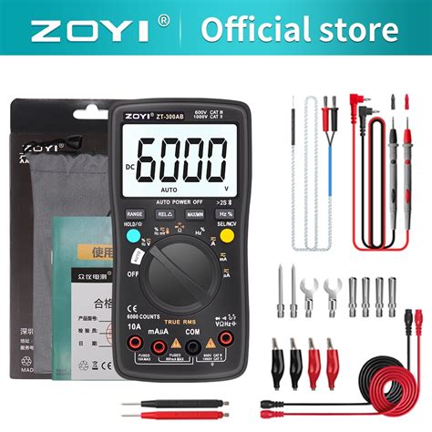 ZOYI ZT 300AB Wireless Digital Multimeter True RMS Manual Auto Ranging