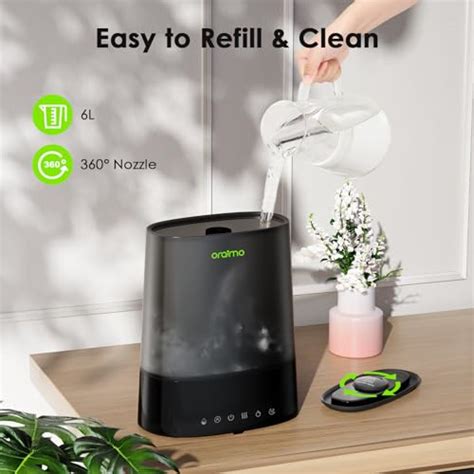 Oraimo Humidifiers For Bedroom Large Room L Top Fill Cool And Warm