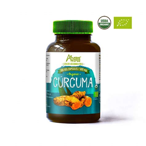 Cúrcuma en cápsulas vegetales l AMAZON ANDES l Comprar l orgánica