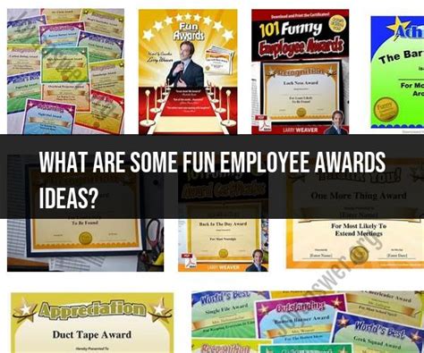 Fun Employee Awards Ideas To Boost Morale